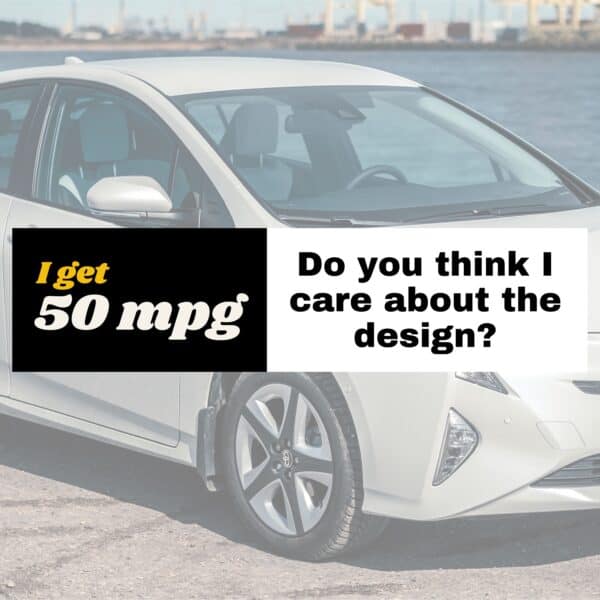 "I GET 50mpg" - Prius Bumper Sticker